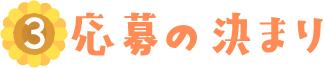 応募の決まり